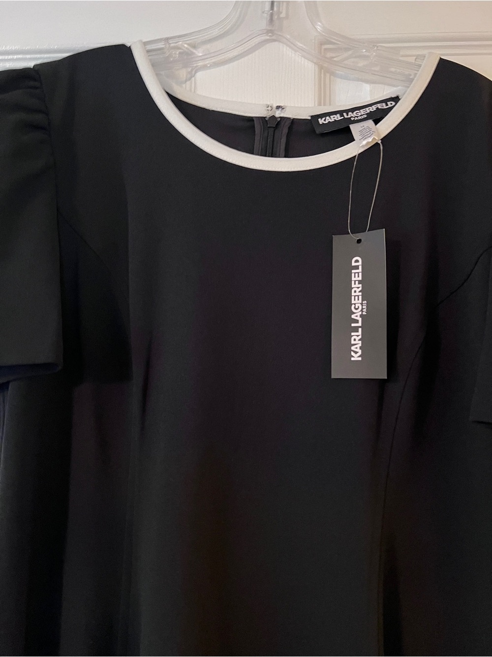 Karl Lagerfeld Paris Black Fit & Flare Dress